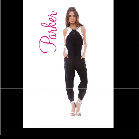 Parker silk Kaysha jumpsuit - Picture 1 of 5